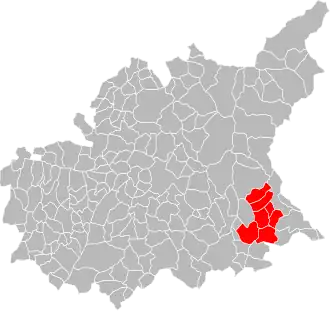 Lage der CC Terres de Lumière im Département Alpes-de-Haute-Provence