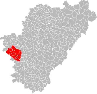 Lage der CC de Grande Champagne im Département Charente