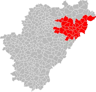 Lage der CC de Haute-Charente im Département Charente