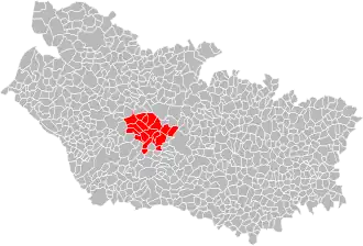 Lage des Gemeindeverbandes im Département Somme