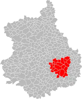 Lage der CC de la Beauce Vovéenne im Département Eure-et-Loir