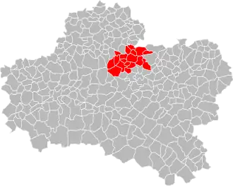 Lage der CC du Beaunois im Département Loiret