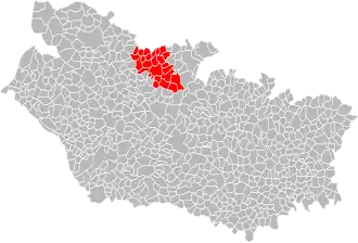 Lage des Gemeindeverbandes im Département Somme