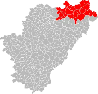 Lage der CC du Confolentais im Département Charente