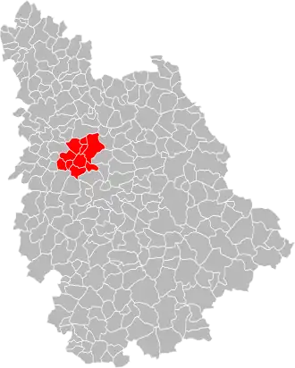 Lage der CC du Neuvillois im Département Vienne