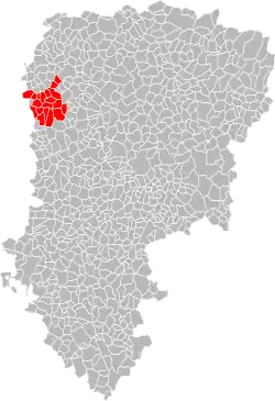 Lage der CC du Canton de Saint-Simon im Département Aisne