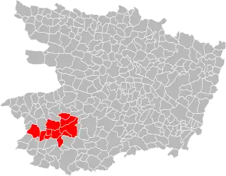 Lage der CC du Centre-Mauges