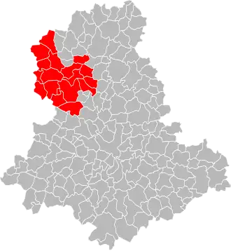 Lage der CC du Haut Limousin im Département Haute-Vienne