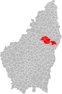 Lage der CC du Pays de Vernoux im Département Ardèche