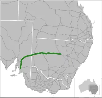 Übersichtskarte Barrier Highway