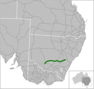 Übersichtskarte Mid-Western Highway