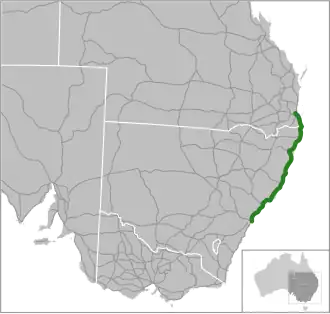 Übersichtskarte Pacific Highway