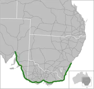 Übersichtskarte Princes Highway