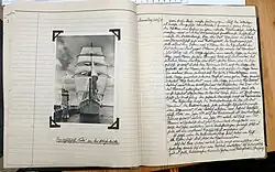 Logbuch der Niobe vom 24. Oktober 1929