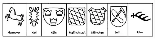 Prüfzeichen der deutschen Beschussämter