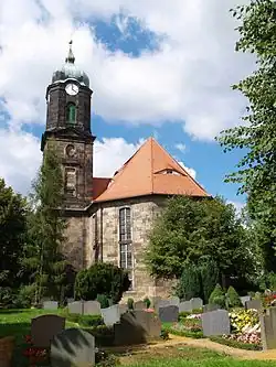 Die Kirche in Lohmen, ab 1797 Wirkungsstätte von Carl Heinrich Nicolai