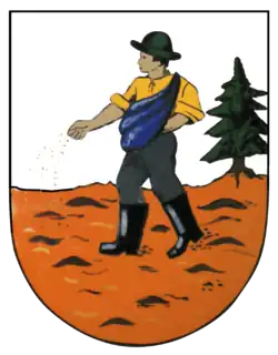 Wappen der Gemeinde Lohmen (Sachsen)