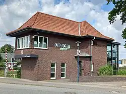 Ehemaliges Stellwerk zwischen Bahnhof und Bahnhofstraße