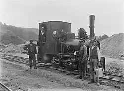 Lokomotive in der Kohlengrube Gondiswil-Haltestelle