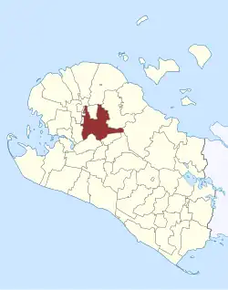 Lage des Halsted Sogn in der Lolland Kommune