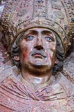 Grabmal des Lorenz von Bibra, von Tilman Riemenschneider aus Adneter Marmor