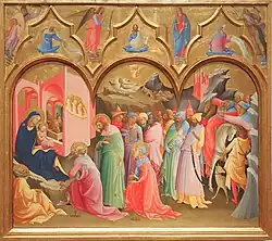 Anbetung der Könige, ca. 1421 Uffizien, Florenz