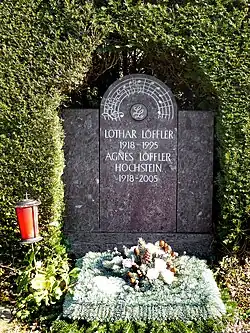 Lothar Löffler-Hochstein (1918–1995) Musiker, Pianist, Komponist, Arrangeur, Grab auf dem Friedhof Hörnli, Riehen, Basel-Stadt