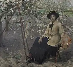 Portrait de Mlle Julie Feurgard (sous les pommiers), 1886, Musée cantonal des Beaux-Arts de Lausanne