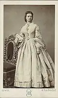 Wilhelms 2. Frau Louise geb. Lobmeyr, Aufnahme 1862 in Paris