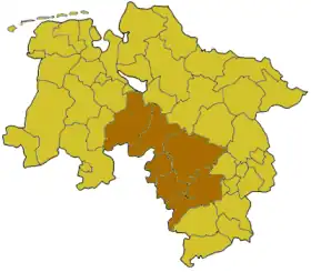 Zuständigkeitsbereich des Regionalbeauftragten in Hildesheim