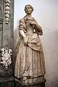 Marmorfigur von Frau Loysa Henriette von Schlabrendorff (1682–1707)