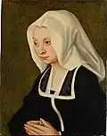 Bildnis einer Stifterin von Lucas Cranach d. Ä., heute im Kunstmuseum Basel