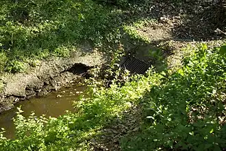 Begin der Verrohrung in Röthenbach