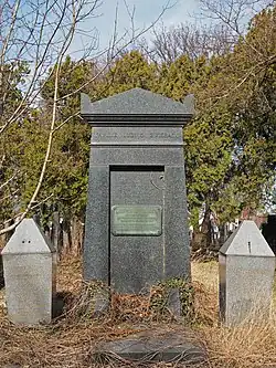 Grab von Ludwig Zwieback im alten israelitischen Teil des Wiener Zentralfriedhofes