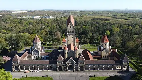 Luftaufnahme der Kapelle von Norden (2023)