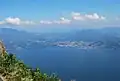 Blick auf Luino vom „Cadorna“-Wanderweg oberhalb von Cannero