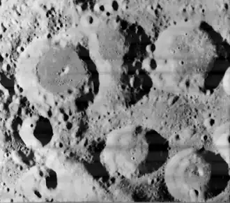 Jenkins (oben rechts) und Umgebung (Lunar Orbiter I)