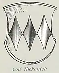 Wappen derer von Nickenich bei Ferdinand Luthmer
