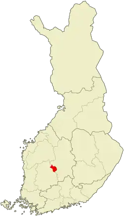 Lage von Mänttä-Vilppula in Finnland