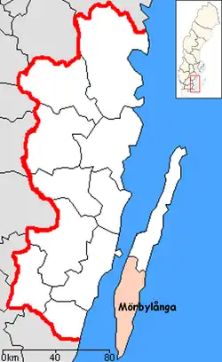 Lage der Gemeinde Mörbylånga