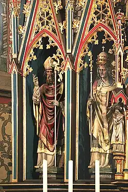 Retabel Hochaltar Ambrosius und Gregor