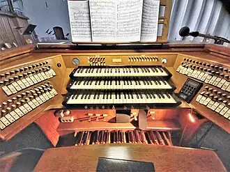 Spieltisch der Hauptorgel