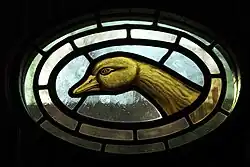 Bleiglasfenster in der Gaststube