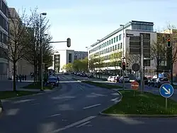 Karl-Scharnagl-Ring Richtung Norden an der Einmündung Bürkleinstraße