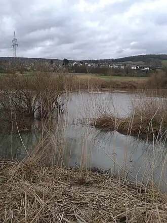 Mündung des Solmsbachs in die Lahn