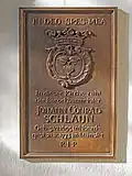 Gedenktafel für Johann Conrad Schlaun in der Pfarrkirche Liebfrauen-Überwasser in Münster