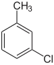 Struktur von m-Chlortoluol