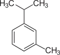 Struktur von m-Cymol