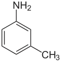 Struktur von m-Toluidin