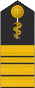 Schulterklappe für Marineuniformträger (Humanmediziner).
